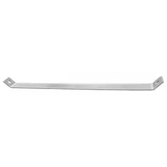 This 45° channel support brace is used for angled bracing in strut channel systems, providing structural reinforcement in framing, cable tray, and pipe support applications. Made of steel with an electroplated silver finish, it is 1/4 in thick and designed for use with 3-1/4 x 1-5/8 strut channel.