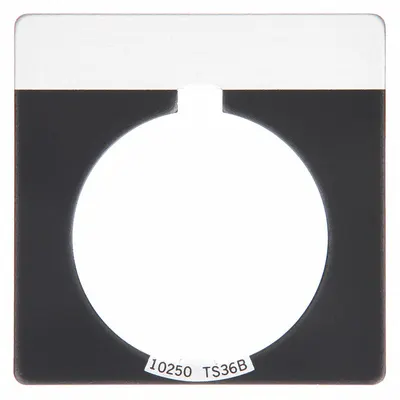 EATON Legend Plate: 30 mm Panel Mounting Size, Square - Push-Button Rings & Plates