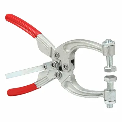 DE-STA-CO Squeeze Action Clamp: Two-Way Trigger, 2 Spindles, Steel - Squeeze-Action Plier Toggle Clamps