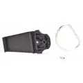 Replacement belt clip for Altair 5X and ALTAIR 5 portable gas detectors. Enables hands-free attachment to a belt or harness for convenient carrying during gas monitoring operations.