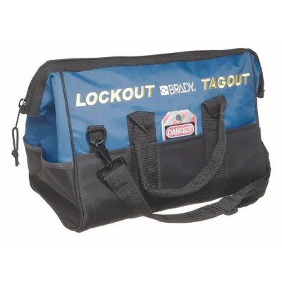 BRADY Lockout Bag: No Padlocks (MPN 99162) - Portable Unfilled Lockout Kits