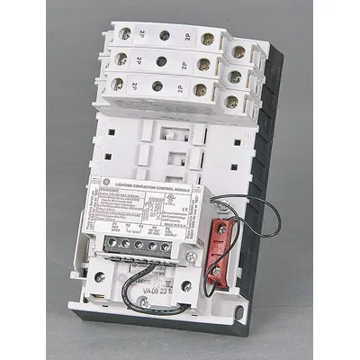 GE Lighting Magnetic Contactor: 6 Poles, 277V AC, 30 A, 2-Wire - Mechanically Held Lighting Contactors