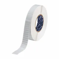 This precut label roll measures 1 13/64 in x 1/4 in and is made of white gloss polyimide. It is designed for use with the A8500 printer series. Polyimide labels offer resistance to heat and chemicals, making them suitable for industrial identification applications such as circuit board labeling and asset tracking