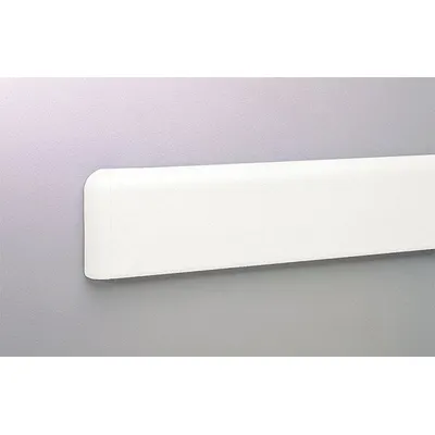 PAWLING Wall Guard: WG-4, PETG, Linen White, 4 in Overall Ht - PETG Crash Rails & Bumper Guards