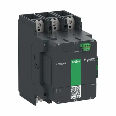 SCHNEIDER Contactor: 3 Poles, 3NO Contacts, 500 A - Non-Reversing IEC Contactors