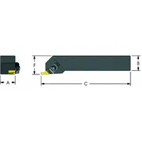 ULTRA-DEX USA Indexable Thread Turning Tool Holder (MPN 974-000-313)