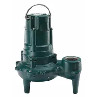 ZOELLER Sewage Ejector Pump: Cast Iron, Single Phase, 1 hp, 115V AC, 101 gpm Flow Rate @ 10' of Head (MPN 270-0002)