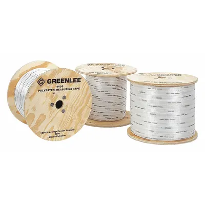 GREENLEE Cable Pulling Tape: 5/8 in Rope Dia., 3,000 ft Rope Lg., 1,800 lb Max - Cable Pulling Rope