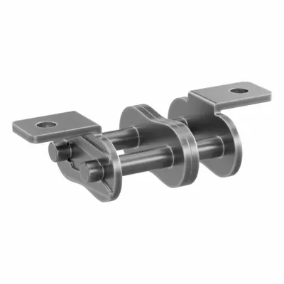 TSUBAKI Attachment Link: For Std Roller Chains, K-1, 40, Double Strand, 1/2 in Pitch - Attachment Links for ANSI Standard Chains