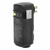 LEVITON GFCI: Auto Reset, 3, 5-15P Plug, 15 A Current, 120V AC, 5-15R, Black/Yellow, SJTW (MPN GSRA1-1)