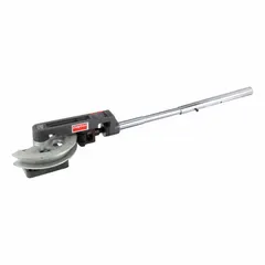 This lever-style bender is designed for manual bending of tubing with a 1-inch outside diameter. It features a maximum bend angle of 0°, a minimum bend angle of 2 inches, and a centerline radius of 4-1/4 inches. Suitable for creating precise bends in metal or plastic tubing in plumbing, HVAC, and industrial maintenance applications.