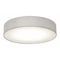 LED Flush Mount: 20 in Dia, Gray, 4 1/2 in Ht, 3,200 lm, 3000K/3500K/4000K, 46 W, 120V AC, Ashland (MPN ALDF2032LAJD1GY)