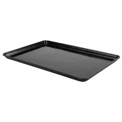 Electrostatic discharge conductive assembly tray for static-safe handling and storage of sensitive electronic components. Black in color, this tray is used in assembly lines, cleanrooms, and manufacturing environments to protect parts from ESD damage during transport and work-in-process staging.