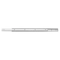 Side-mounted friction drawer slide with 3/4 extension, 28-inch closed length, and 20 inches of travel. Suitable for industrial cabinetry, toolboxes, and equipment enclosures requiring controlled motion and reliable support