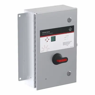 NVENT ERICO Surge Protection Device: Three Phase, 277/480V, 320/700V, Metal, 4 - External Surface-Mount SPDs