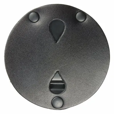 HEROS PRIDE 9143R Badge Holder, 3-1/2 in, Black Leather - Badge Holders