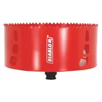 DIABLO Hole Saw: 5 1/2 in Saw Dia., 4 Teeth per Inch, 2 3/8 in Max. Cutting Dp, Bi-Metal (MPN DHS5500)