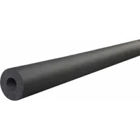 Oil-Resistant Buna-N Foam Rubber Insulation: Tube, 1 7/8 in Thick, 5/8 in ID, 6 ft, Unslit, Black (MPN 6RX200048)
