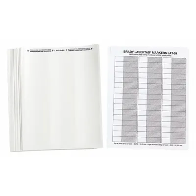 BRADY LAT-59-361-2.5 Wraparound Label - Brady Precut Label Sheets