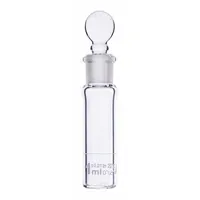 GLOBE SCIENTIFIC Volumetric Flask: 1 mL, Colorless, A, 0.01 mL, Includes Closure, 65 mm Overall Ht (MPN 8200001)