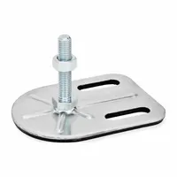 JW WINCO Male-End Leveling Mount: Swiveling Stud, 1/2"-13 Thread Size, 3 3/20 in, 2,698 lbf Capacity (MPN 42-80-1/2X13-100-G3-SK)