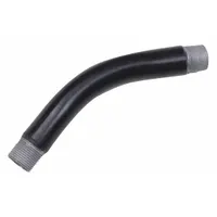 Elbow, 45 Degrees: 2 1/2 in Trade Size, Male to Male, 10 1/2 in Overall Lg, Steel, PVC Coated (MPN PV2545EL00)