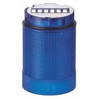 WERMA Tower Light Module: Flashing/Steady, 24V AC/24V DC, Blue, 40 mm Overall Dia, 59 mm Overall Ht (MPN 63451075)