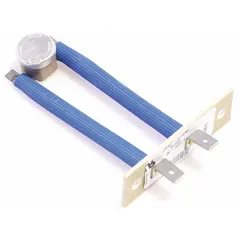 This YORK limit control is a safety device used in HVACR systems to monitor temperature or pressure. It shuts down equipment if unsafe conditions occur, protecting components in commercial furnaces, air handlers, and rooftop units.