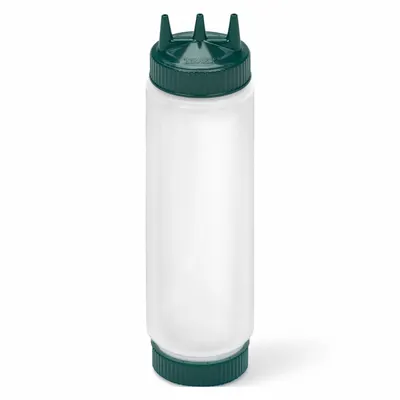 VOLLRATH Standard Squeeze Bottle, Clear/Green, 24 oz, NSF Certified - Standard Squeeze Bottles