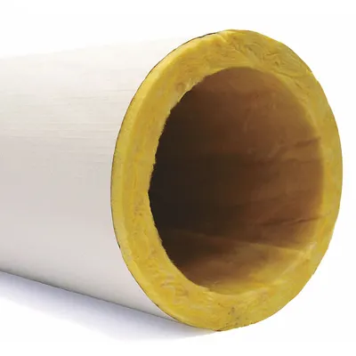 OWENS CORNING Pipe Insulation: Tube, Fiberglass, Slit with Adhesive and Flap, 1 in Thick - Fiberglass Straight Tube Insulation