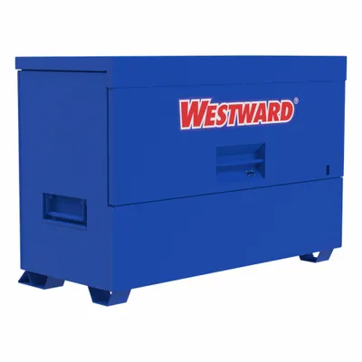 WESTWARD Job Site Piano Box: 72 7/16 in W x 34 in D x 49 7/16 in H, 57.4 cu ft - Piano-Style Jobsite Boxes