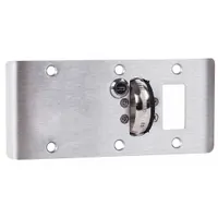 ACCURATE Door Strike Plate: Curved Lip, 7 3/4 in Lg, 4 3/4 in Wd, Chrome (MPN ADL-OEK-8 US26D)