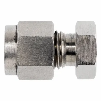 BRENNAN INDUSTRIES Compression Fitting Cap: 5/16 in OD Fitting Size, Compression - Clean & Bagged Single-Ferrule Stainless Steel Fittings