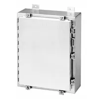 HOFFMAN Enclosure: Aluminum, 20 in x 20 in x 6 in, NEMA 12/3R/4/4X, Solid Cover, Hinged (MPN A20H2006ALLP)