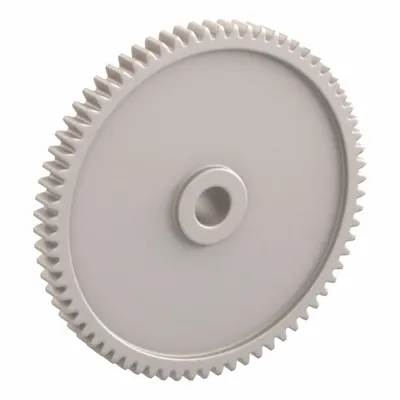KHK GEARS Spur Gear: Module m 1, 70 Teeth, 8 mm Bore Dia, Duracon, 20° Pressure Angle - Metric Spur Gears with Standard Hub