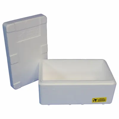 POLAR TECH Insulated Shipping Container: 14 in x 8 in x 5 in, 0.75 in Insert Wall Thick - Insulated Box & Foam Shipping Kits