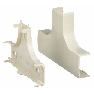 LEGRAND Tee: PN05, 1 1/4 in Wd, 3/4 in Ht, Plastic - Tees for Nonmetallic Single-Channel Raceways