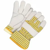 BDG Leather Gloves: Universal, Premium, Work Glove, Cowhide, Includes Double Palm, Wing Thumb, 1 PR (MPN 40-9-178)