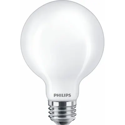 PHILIPS LED Bulb, 350 lm,3.8W: Medium Screw (E26), LED, (G) Globe, G25, 3.5 W Watt - Medium Screw Base (E26) Lamps