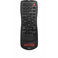 RCA Remote Control: RCA, R230D2, Black, 1/2 in Overall Dp, 6 in Overall Ht, 2 3/8 in Overall Wd