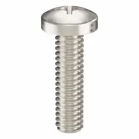 Machine Screw: #8-32 Thread Size, 5/8 in Lg, 18-8, Stainless Steel, Plain, Pan, Phillips, 50 PK (MPN ZSCRW-361)