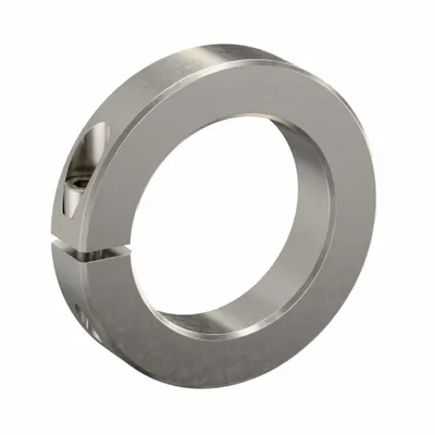 RULAND MANUFACTURING Shaft Collar: 1-Piece, Inch, Round, Clamp-On, 2 13/16 in Bore Dia - Stainless Steel Shaft Collars