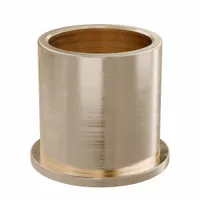 Flanged Sleeve Bearing: Bronze, SAE 841, 20 mm Bore, 24 mm OD, 25 mm Lg, -35°F to 300°F, 5 PK (MPN FFM2024-25B)