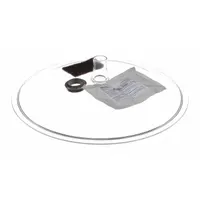 Replacement lid for 45-quart food mixers, compatible with HOBART model HCM450C. Seals the mixing bowl during operation to contain ingredients and reduce splatter. OEM component for maintaining original fit and performance