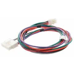 Wire harness for connecting electrical components in HVACR equipment. Transmits power and signals between controls, compressors, and fans. Suitable for use in commercial and industrial heating, ventilation, air conditioning, and refrigeration systems.