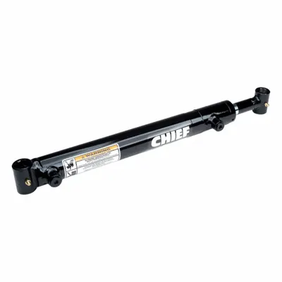 CHIEF Welded Hydraulic Cylinder: 2.25 in Bore Dia., 23 1/4 in Stroke Lg - Front-End Loader Welded Hydraulic Cylinders