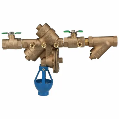 WILKINS Backflow Preventer: 975XL2, With Strainer, Bronze, 1 in Pipe Size, FNPT - Zurn RPZ Backflow Preventers