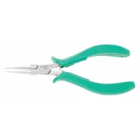 Long Nose Plier: ESD-Safe, 1/2 in Max Jaw Opening, 5 3/4 in Overall Lg, 1 3/8 in Jaw Lg, Smooth (MPN 2843)