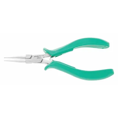 EXCELTA Long Nose Plier: ESD-Safe, 1/2 in Max Jaw Opening, 5 3/4 in Overall Lg - Round-Nose Pliers