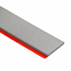 Composite adhesive wheel weight for balancing tires on passenger cars, pickup trucks, and SUVs. Compatible with aluminum rims. Uncoated finish. Attachment type: adhesive.